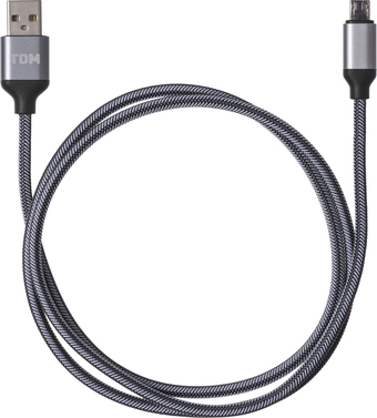Кабель TDM Electric USB Type-A - microUSB SQ1810-0310 (1 м, серый)