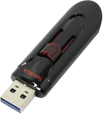 USB Flash SanDisk Cruzer Glide 256GB (черный) [SDCZ600-256G-G35]