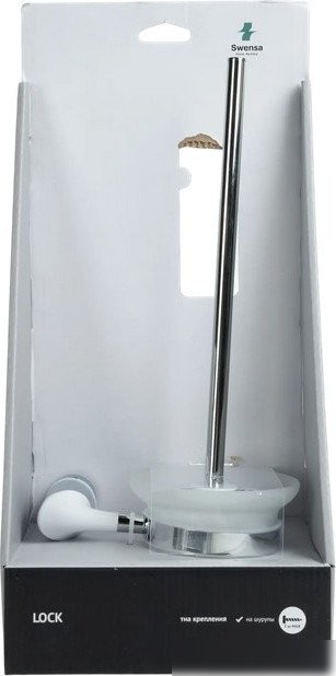 Ершик для унитаза Swensa Lock SWR-6600-88-CRM (белый)