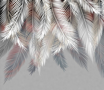Фотообои Citydecor Пальмовые листья (пестрые) 1 300x260