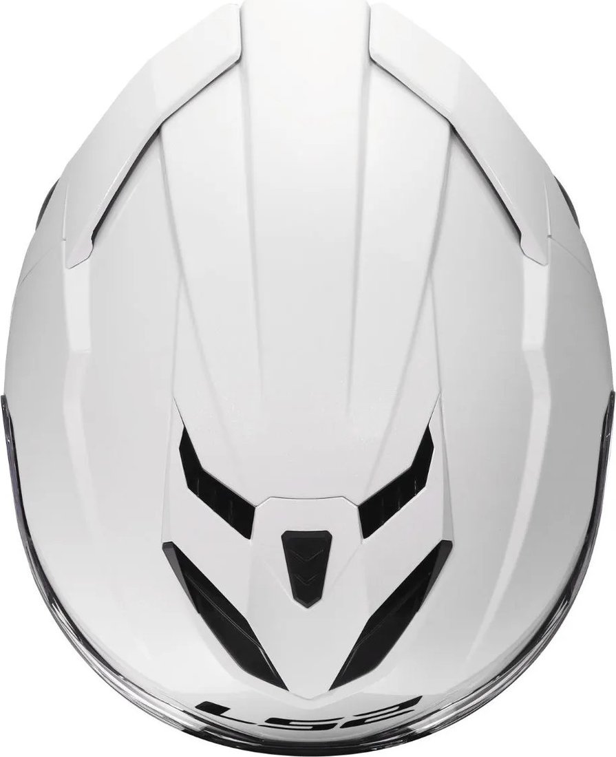 Мотошлем LS2 FF818 Storm III Solid (2XL, белый глянец)
