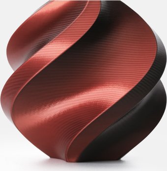 Филамент Bambu Lab PLA Silk-Velvet Eclipse A05-T5-1.75-1000-SPL (1.75 мм, 1 кг, черно-красный)