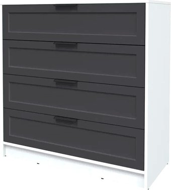 Комод Интерлиния Концепт Тренд КТ-К100 (белый платинум/пепел)