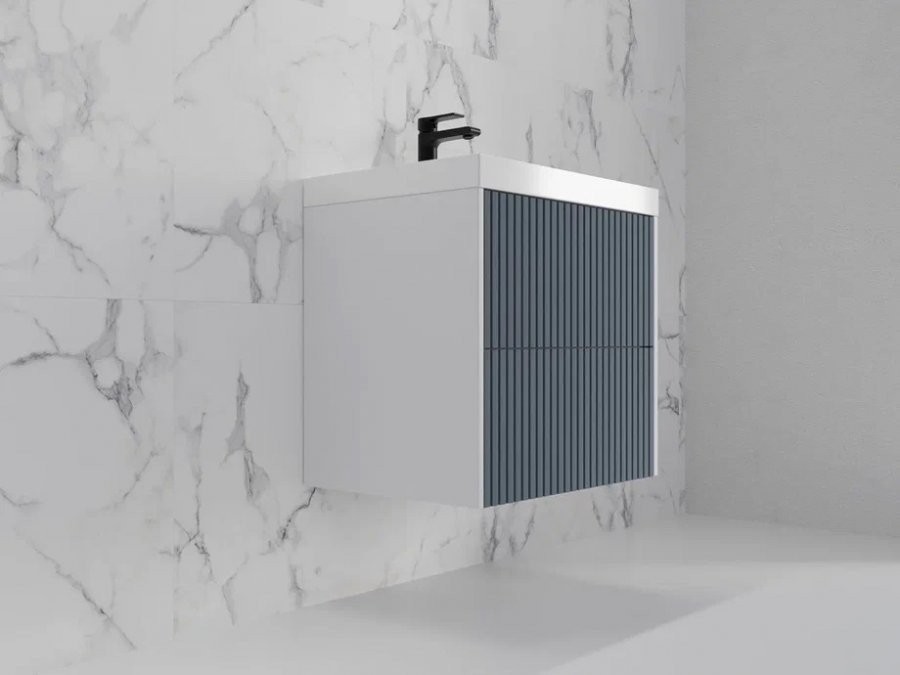 Symbolite Тумба под умывальник Стокгольм 60 Classic Push 2 ящика (подвесная, графит софт)