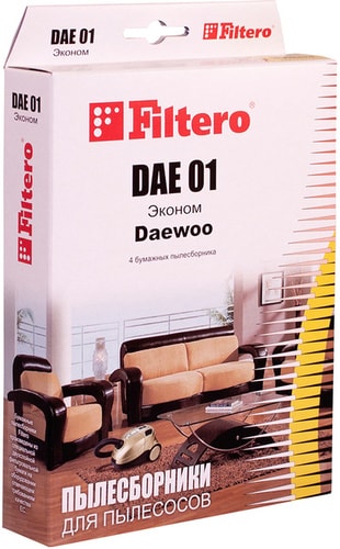 Комплект одноразовых мешков Filtero DAE 01 Эконом (4 шт)