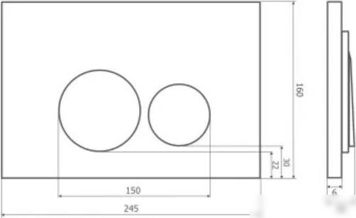 Панель смыва Axus 097IC Slim (хром)