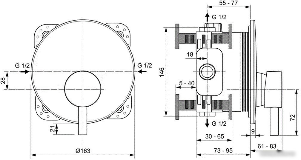 Смеситель Ideal Standard Cerafine A7388AA + A1000NU