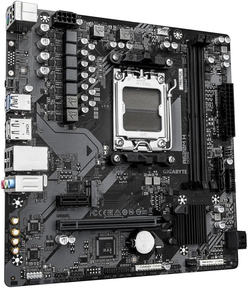 Материнская плата Gigabyte A620M H (rev. 2.2)