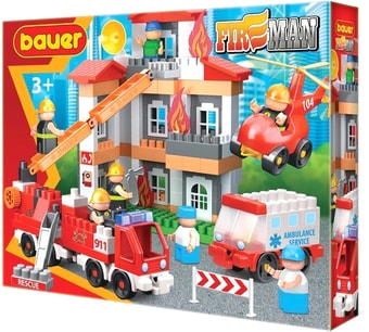 Конструктор Bauer Fireman 743 Набор Тушение пожара Все включено!