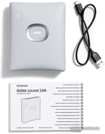 Мобильный фотопринтер Fujifilm Instax Square Link (белый)