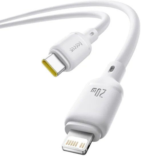 Кабель Baseus Silky Series Fast Charging Cable USB Type-C - Lightning (2 м, белый)