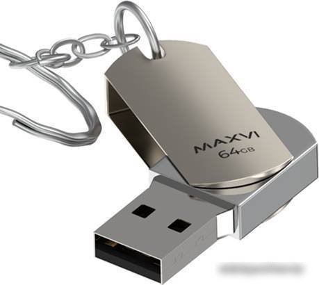 USB Flash Maxvi MR 64GB (серебристый)