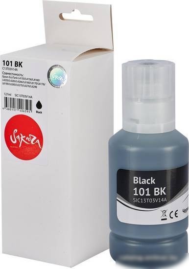Чернила Sakura Printing SIC13T03V14A (аналог Epson 101 BK)