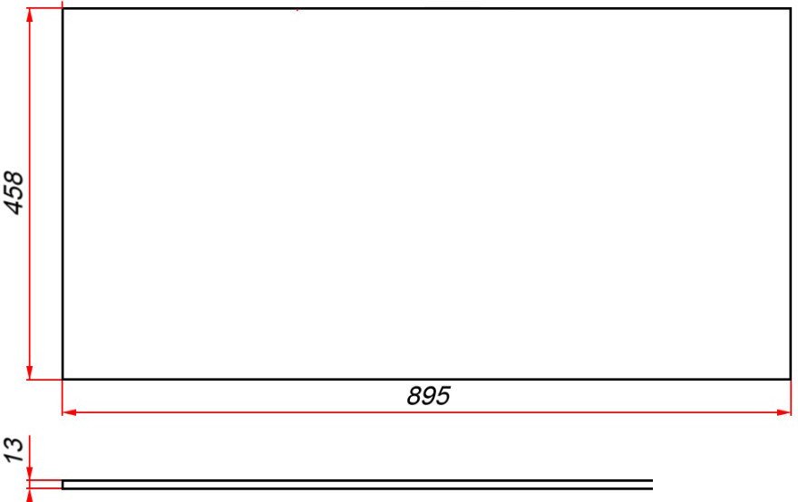 ЗОВ Столешница 13 CKP13W895458 (белый)