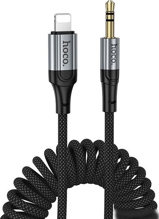 Кабель Hoco UPA33A Lightning - 3.5 мм Jack (1.5 м, черный)