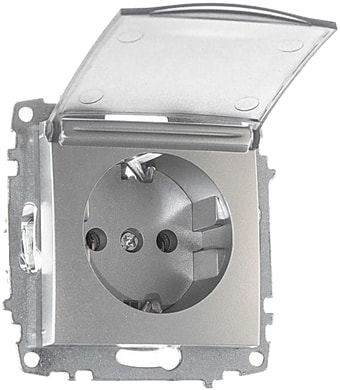 Розетка Elbi Zena-Vega 609-011000-218 (серебристый)