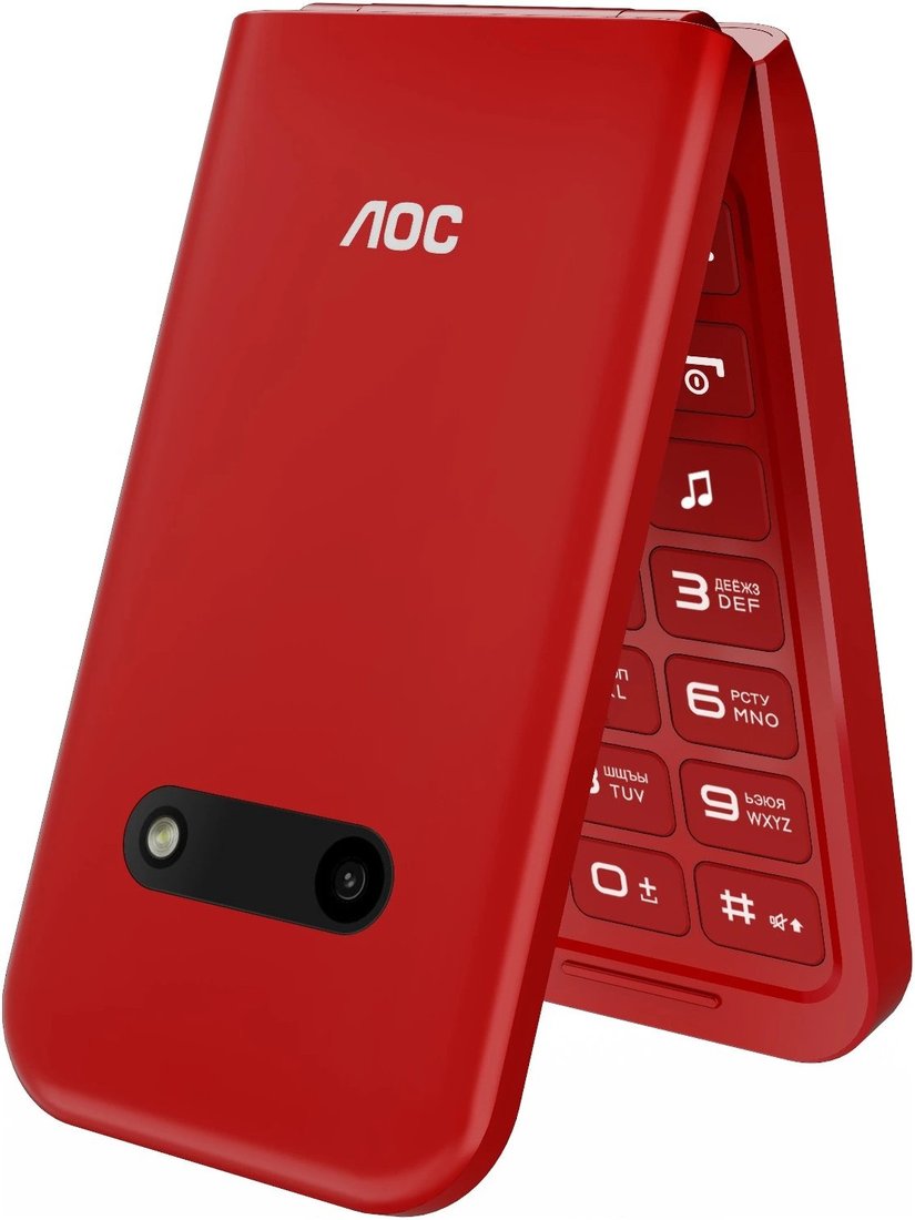 Кнопочный телефон AOC A285 (красный)