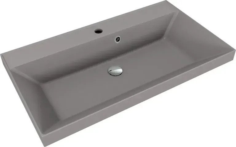 Veneciana Тумба с умывальником Allia 80 с 2-мя ящиками + Florentina Астория 800 (серый шелк)