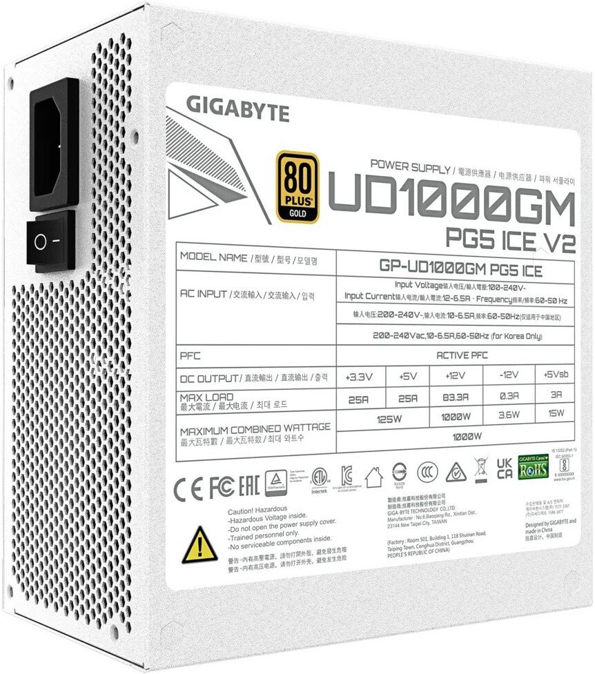 Блок питания Gigabyte UD1000GM PG5 V2 ICE