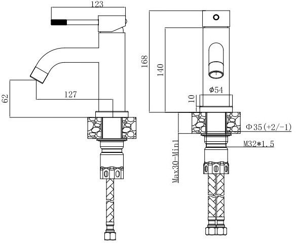 Смеситель Voda Vessel VSL26MB