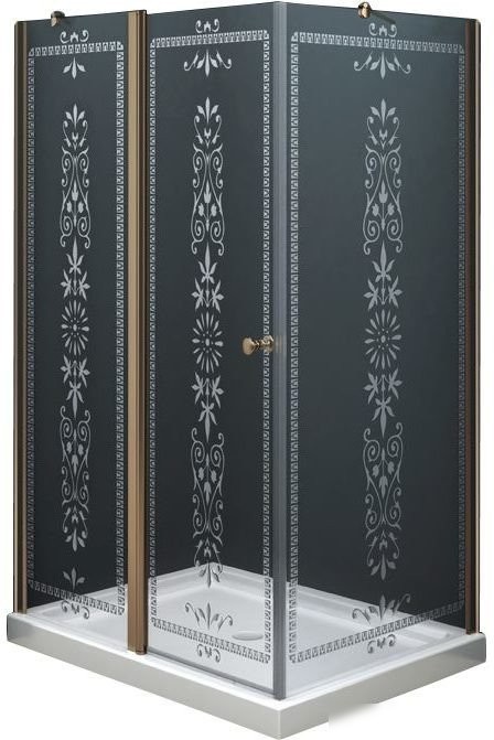 Душевая стенка Cezares Royal PALACE-A-100-FIX-CP-Br (боковая)