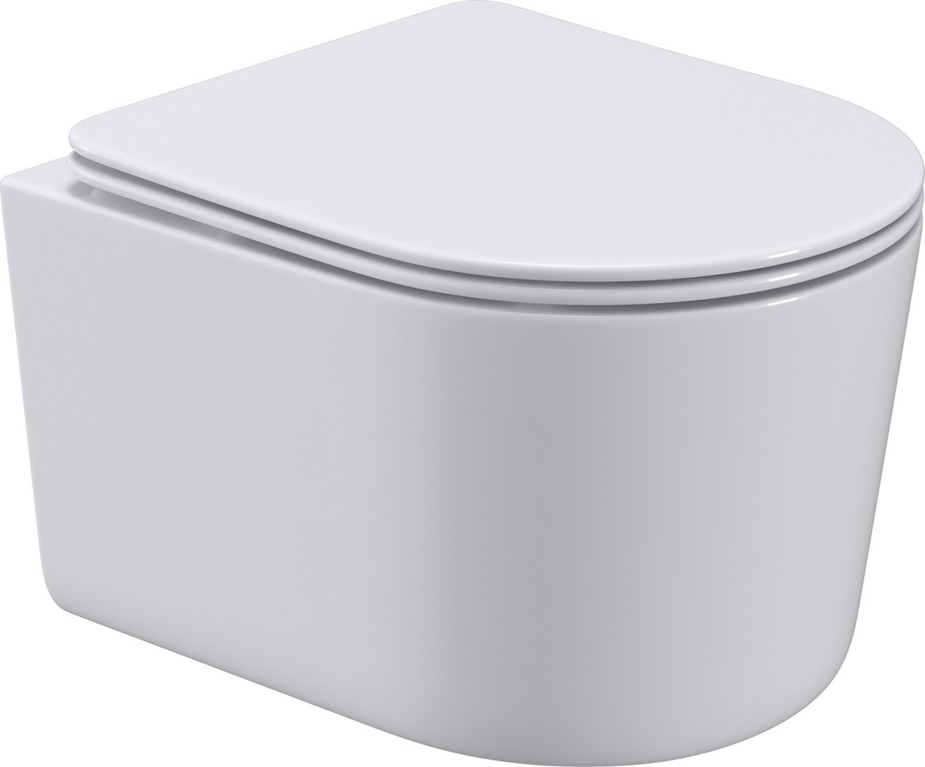 Унитаз подвесной Roxen Simple Compact в комплекте с инсталляцией StounFix Dual Fresh 6 в 1 868569 (кнопка: сатин матовая)