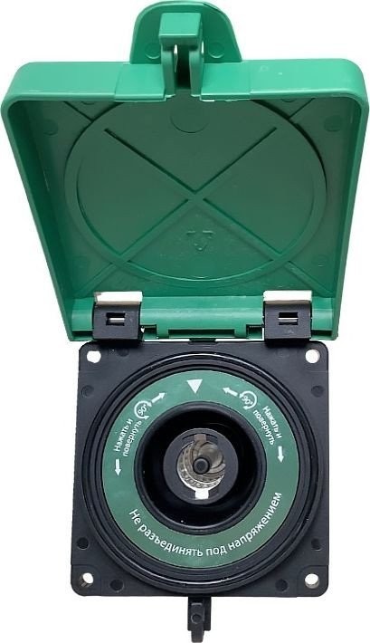 Розетка промышленная КС YHT BX3 0800G03 1Р 800А 1000В IP68 0800G03 (зеленый)