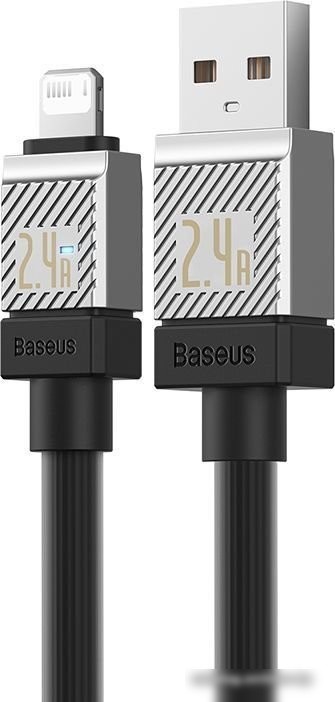 Кабель Baseus CoolPlay Series USB Type-A - Lightning (1 м, черный)