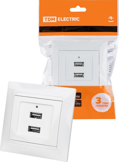 Розетка USB TDM Electric Лама SQ1815-0041