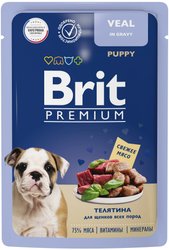 Brit Premium для щенков всех пород с телятиной в соусе 85 г
