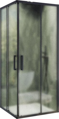 Душевой уголок MaybahGlass MGY-1327-6 (сатин стекло/черный)