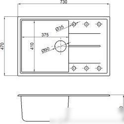 Кухонная мойка AV Engineering Benefit AVE730470SLA (серебристый)