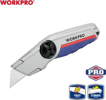 Нож строительный Workpro WP213013