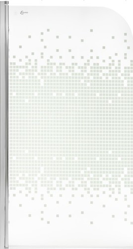 Стеклянная шторка для ванны Saniteco SN-21-Mosaic 140x80