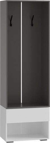 Тумба для обуви Woodville Роут 0.6 м 615371 (белый/графит)
