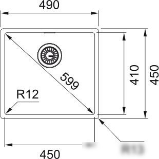 Кухонная мойка Franke BXX 210-45 127.0679.183 (нержавеющая сталь)