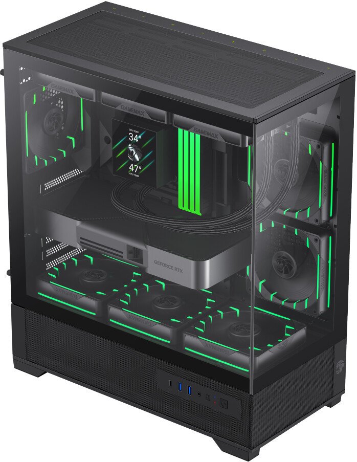 Корпус GameMax Vista 2 AB (черный)