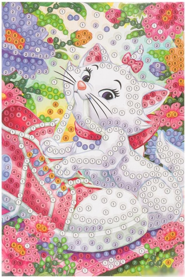 Алмазная мозаика MultiArt Кошечка Мари AM10X15-122856