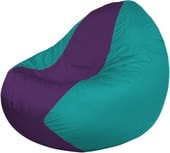 Кресло-мешок Flagman Classic K2.1-148 (бирюзовый/фиолетовый)