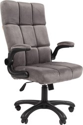 Офисное кресло CHAIRMAN Home 444 (велюр, Т-55 серый)
