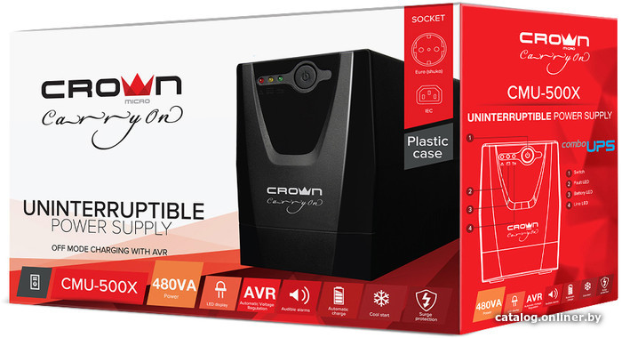 Источник бесперебойного питания CrownMicro CMU-500X