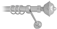 Карниз для штор Lm Decor Империя 168 1р гладкий 25мм (сатин, 2.8м)