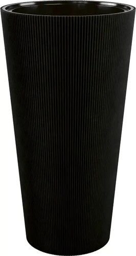 Кашпо Form-Plastic Linea Slim FP-5850-084 (глубокий черный)