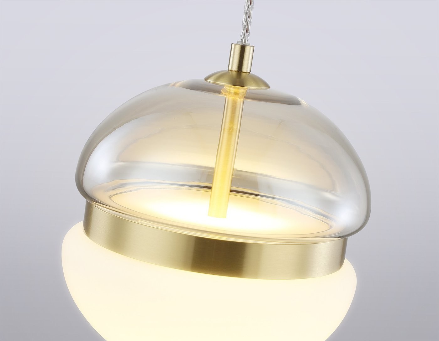 Подвесная люстра Ambrella light LH11001 GD/FR (золото/белый матовый)