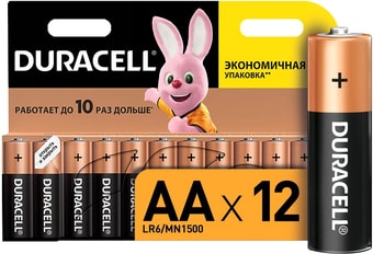 Батарейка DURACELL AA 12 шт. LR6/MN1500