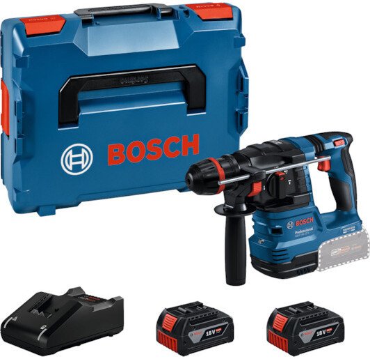 Перфоратор Bosch GBH 18V-22 X Professional 0611924181 (с 2-мя АКБ, кейс, с переходником на евровилку)