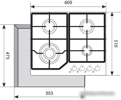 Варочная панель Akpo PGA 604 LXC