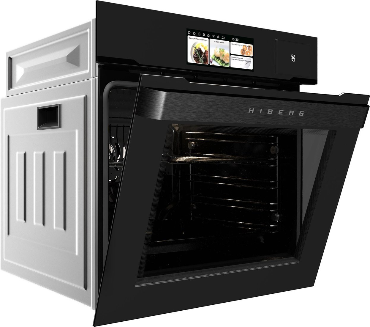 Электрический духовой шкаф Hiberg S-VM 6615 B i-Smart