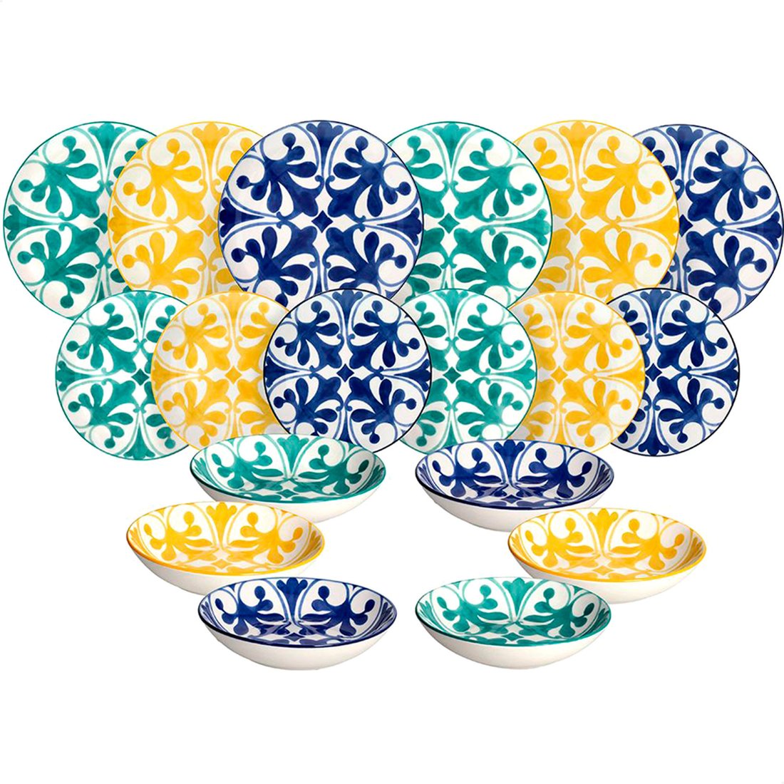 Столовый сервиз Tognana Madison Majolica MC070186267 (18 пр)