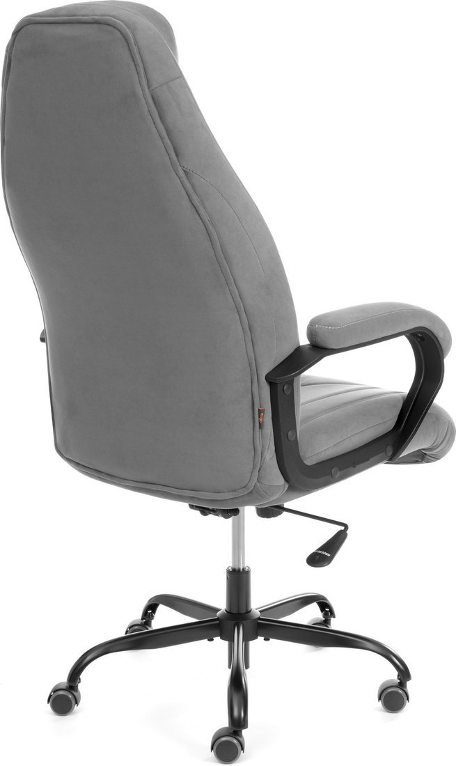 Офисное кресло TetChair Boss metalBL (велюр, серый, 29)